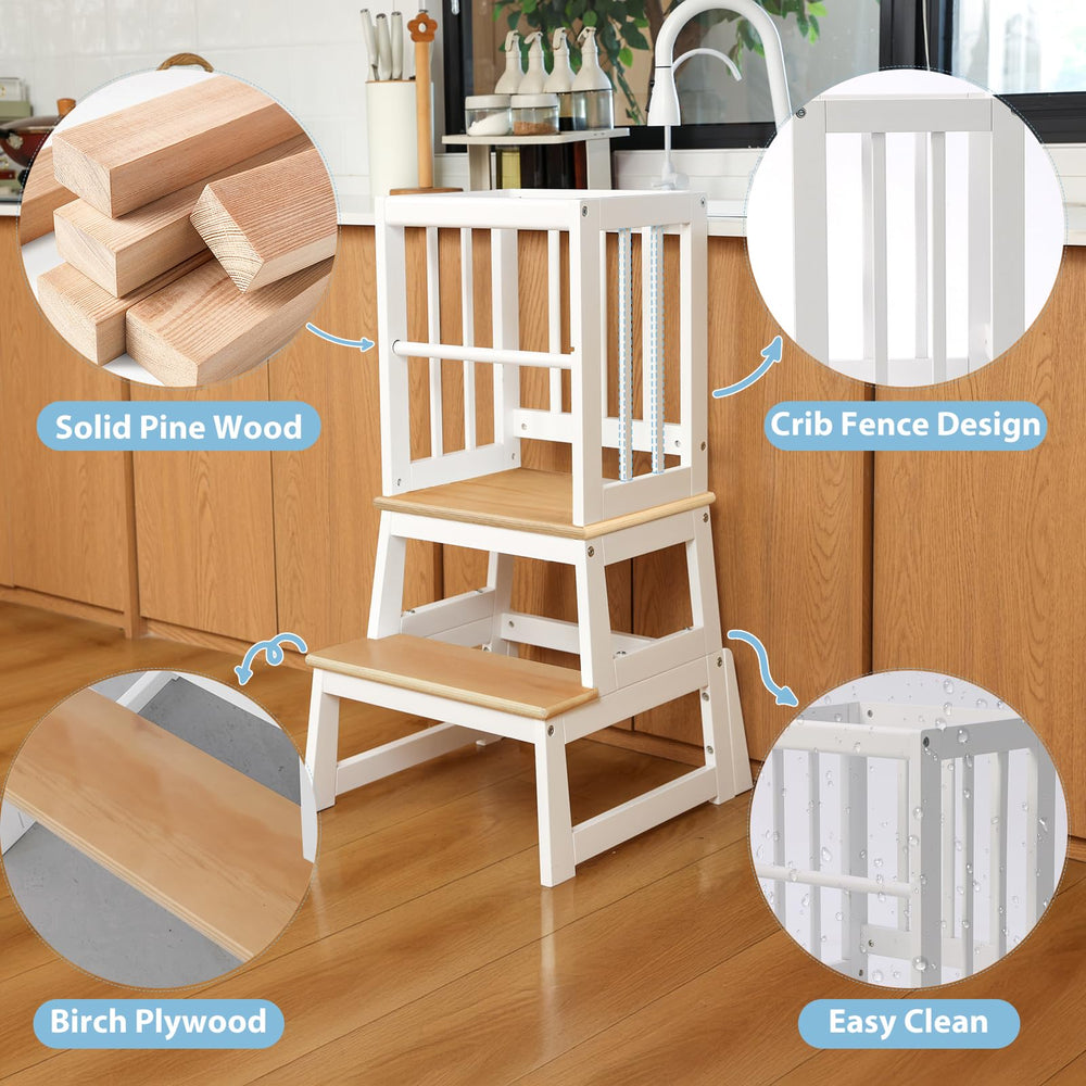 Mangohood stool designed for ages 1–4 to learn new skills.