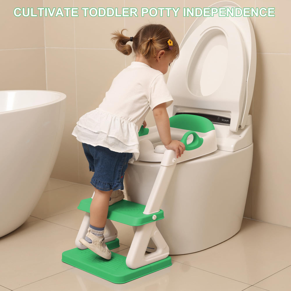 Mangohood potty seat height adjustments showcasing six levels for a precise fit.