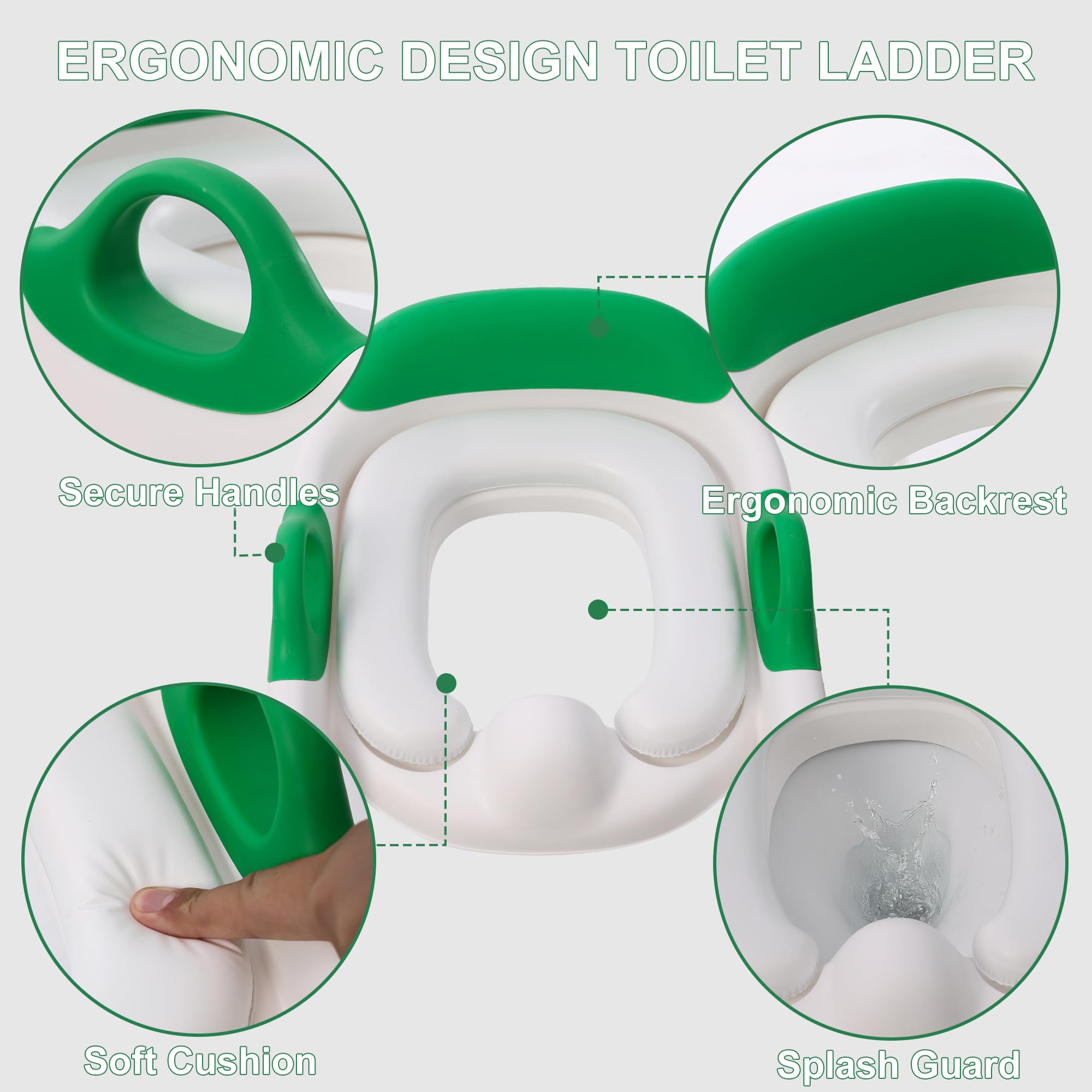 Mangohood potty seat waterproof cushion ensures skin comfort during transitions.