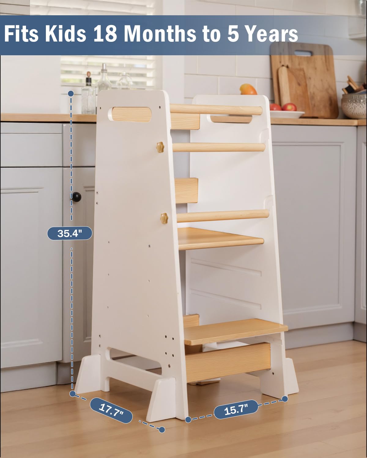 Mangohood Toddler Learning Standing Tower kid hands-wash use promotes independence.