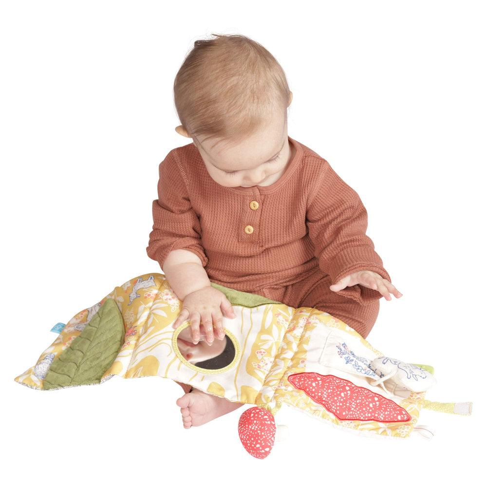 Manhattan Toy Deer One squeaker mushroom and crinkle bunny for playful surprises