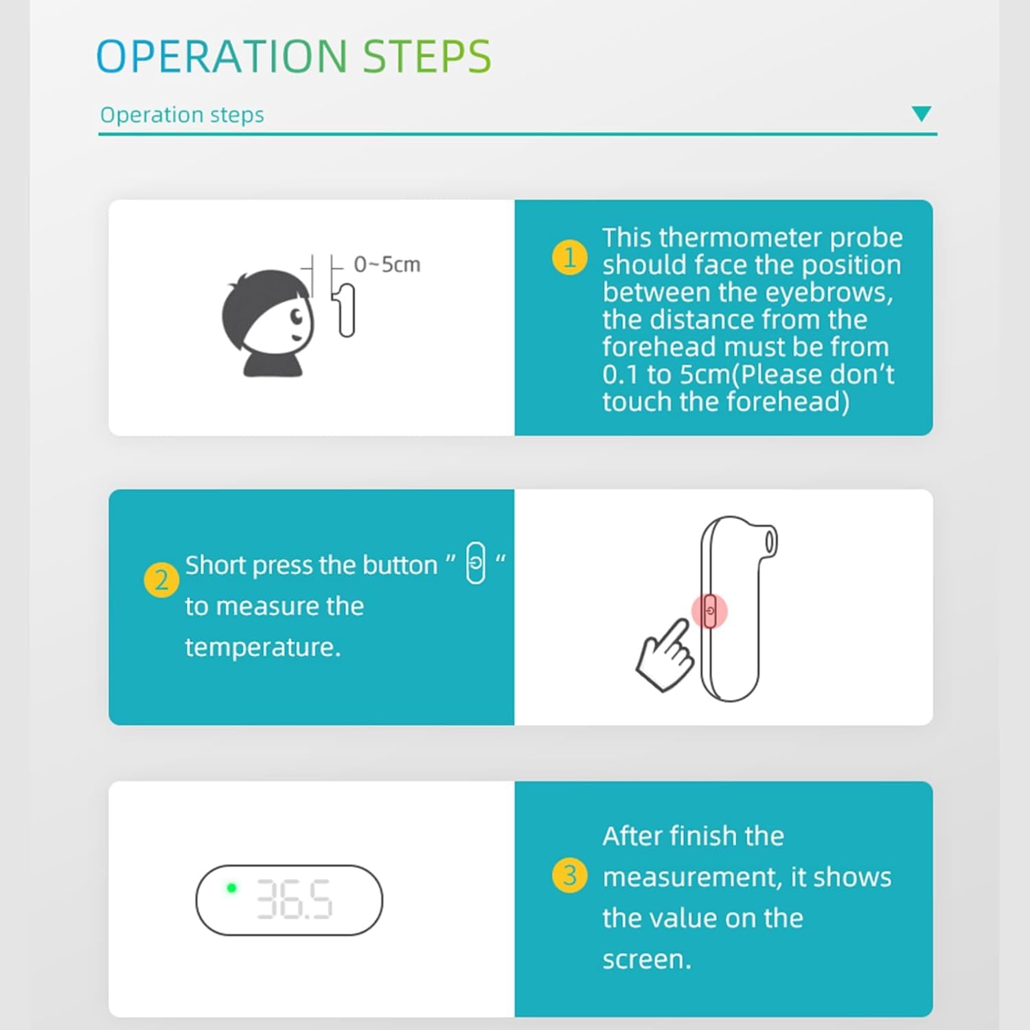 Manhero non contact measurement to reduce cross contamination