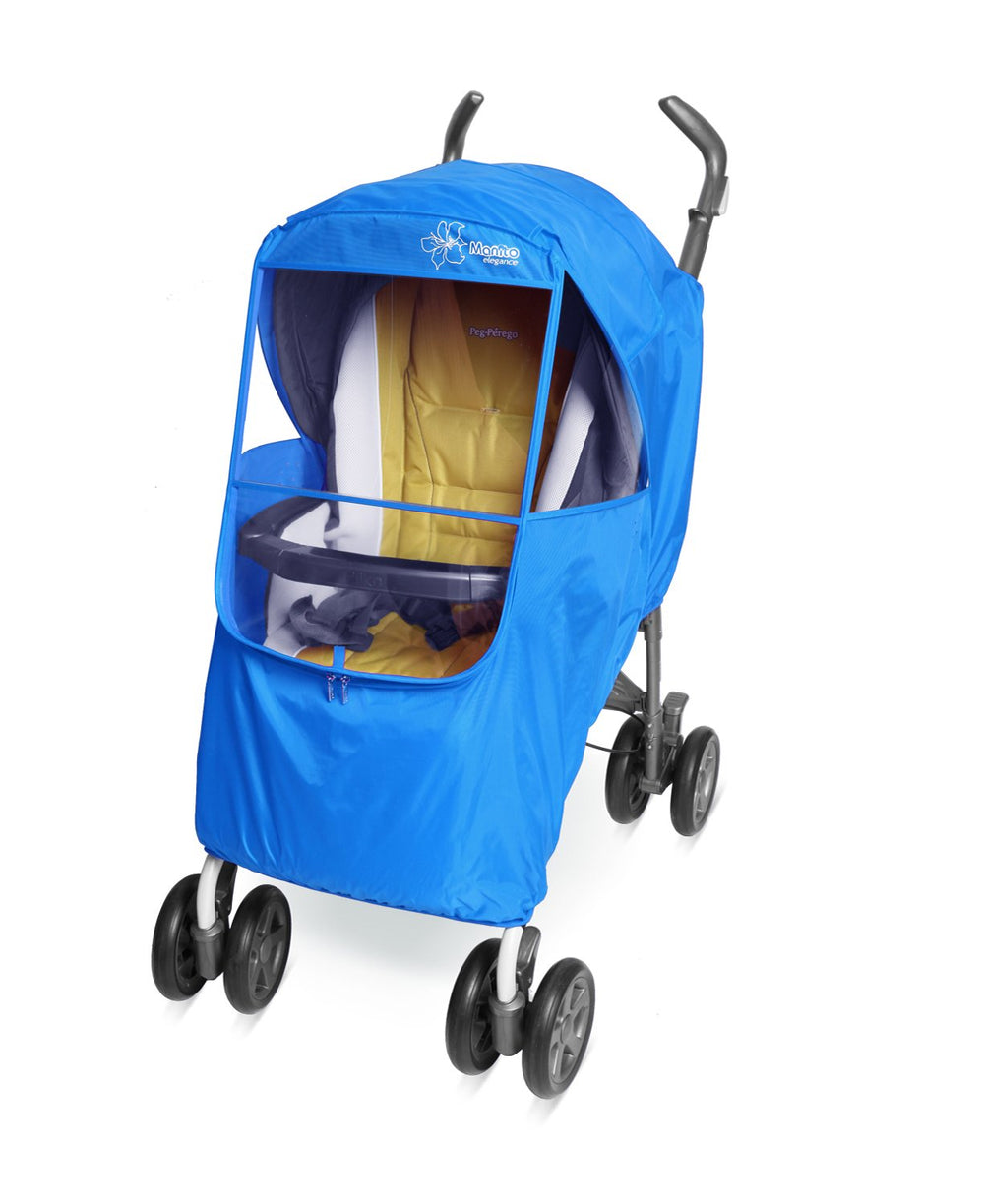 Manito Elegance Plus Weather Shield blue front view with UV windows for clear vision