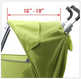 Manito blue sun curtain adds shade for nap time