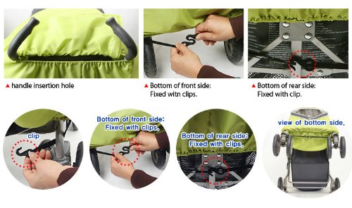 Manito Elegance Plus Weather Shield folds for compact storage on the go.