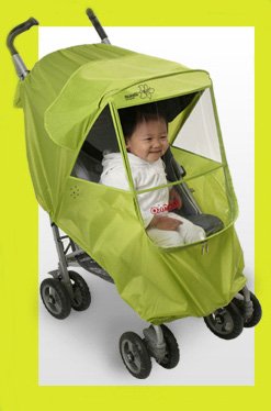 Manito Elegance Plus Weather Shield green back view showing full coverage