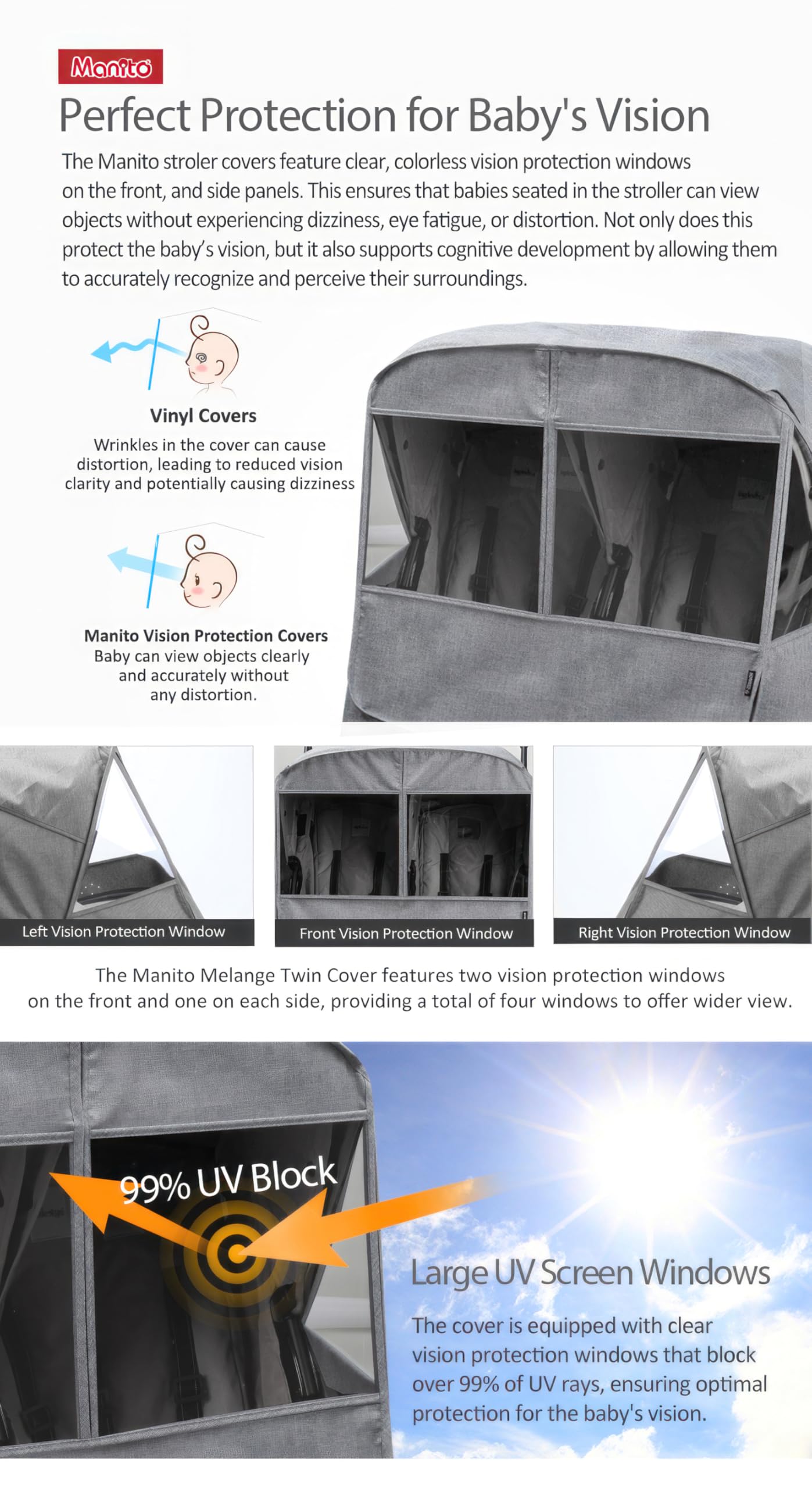 Manito Melange Twin Shield features dual ventilation for breathable comfort