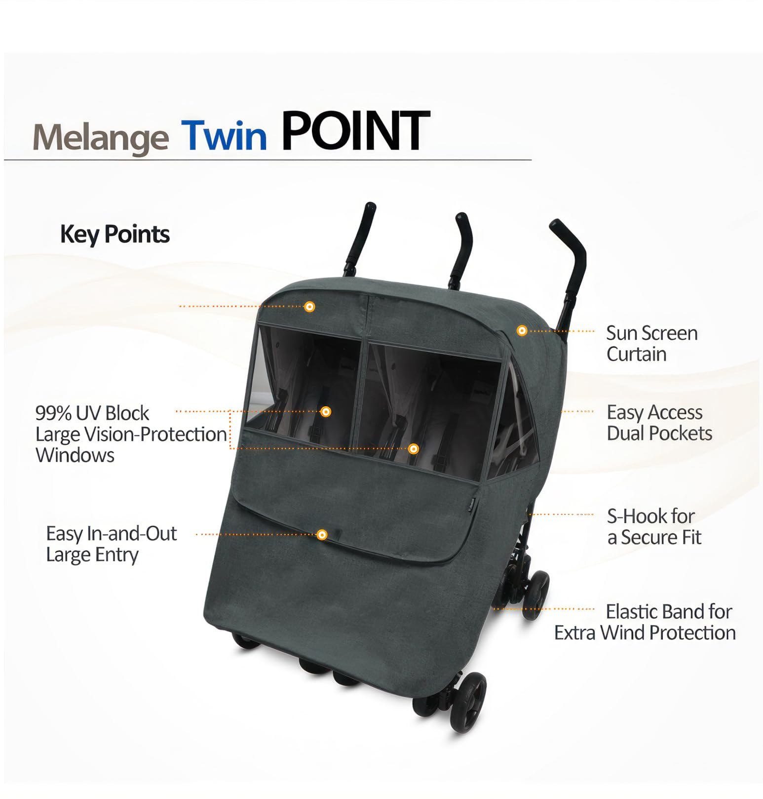 Manito Melange UV-Blocking Windows provide distortion-free visibility for both children