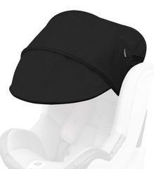 Manito Sun Shade Extender on a car seat shielding from sun
