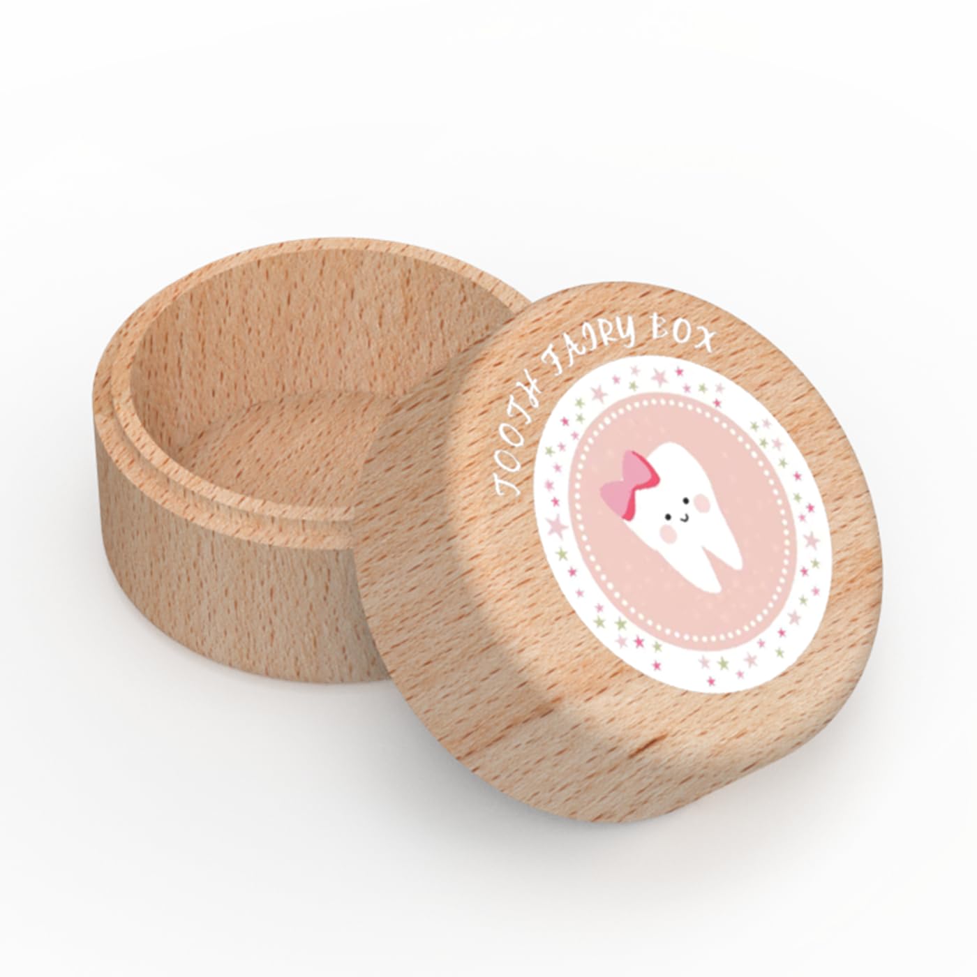 mankafre Tooth Fairy Box in beech wood finish offering durable keepsakes