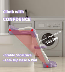 MantisFist height adjustable potty captures adjustable height for a perfect fit.