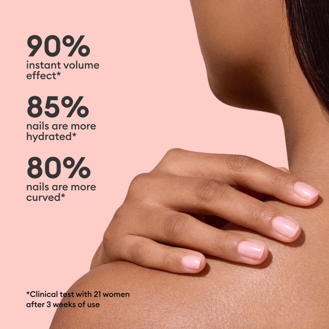 Manucurist Active Plump fast-dry formula delivers quick gloss.