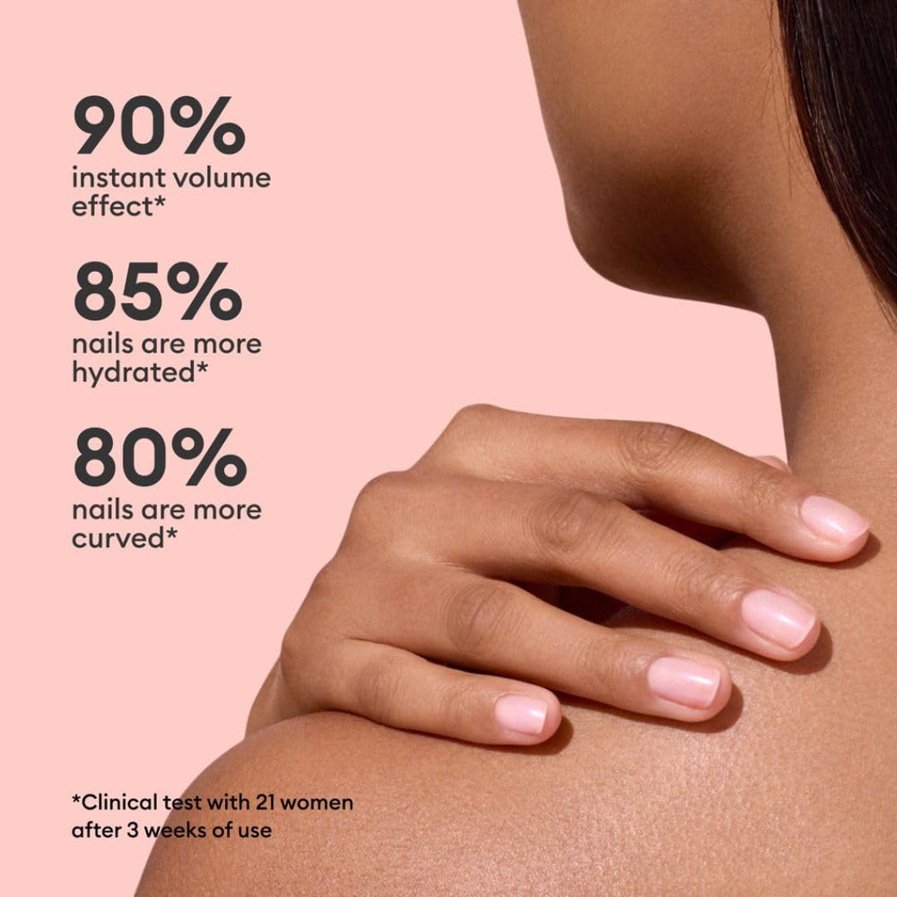 Manucurist Active Plump fast-dry formula delivers quick gloss.