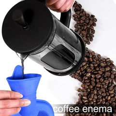 Maopotoufu enema bag flow clamp for adjustable water flow.
