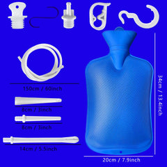Maopotoufu enema bag with 60-inch silicone hose for flexible positioning.