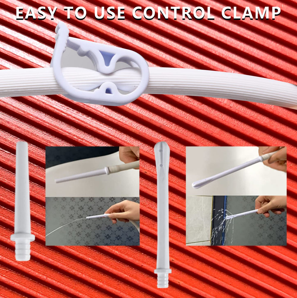 Maopotoufu enema bag with hooks and connector ready for shower use.