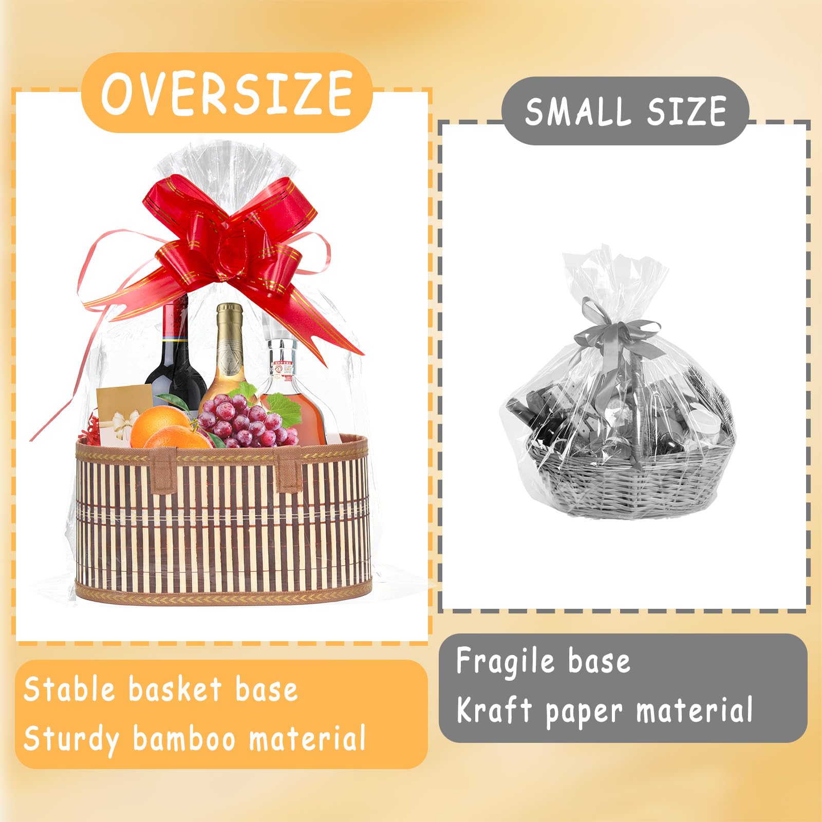 Mapaim spacious basket measures 11.8 by 7.9 by 6.3 inches.