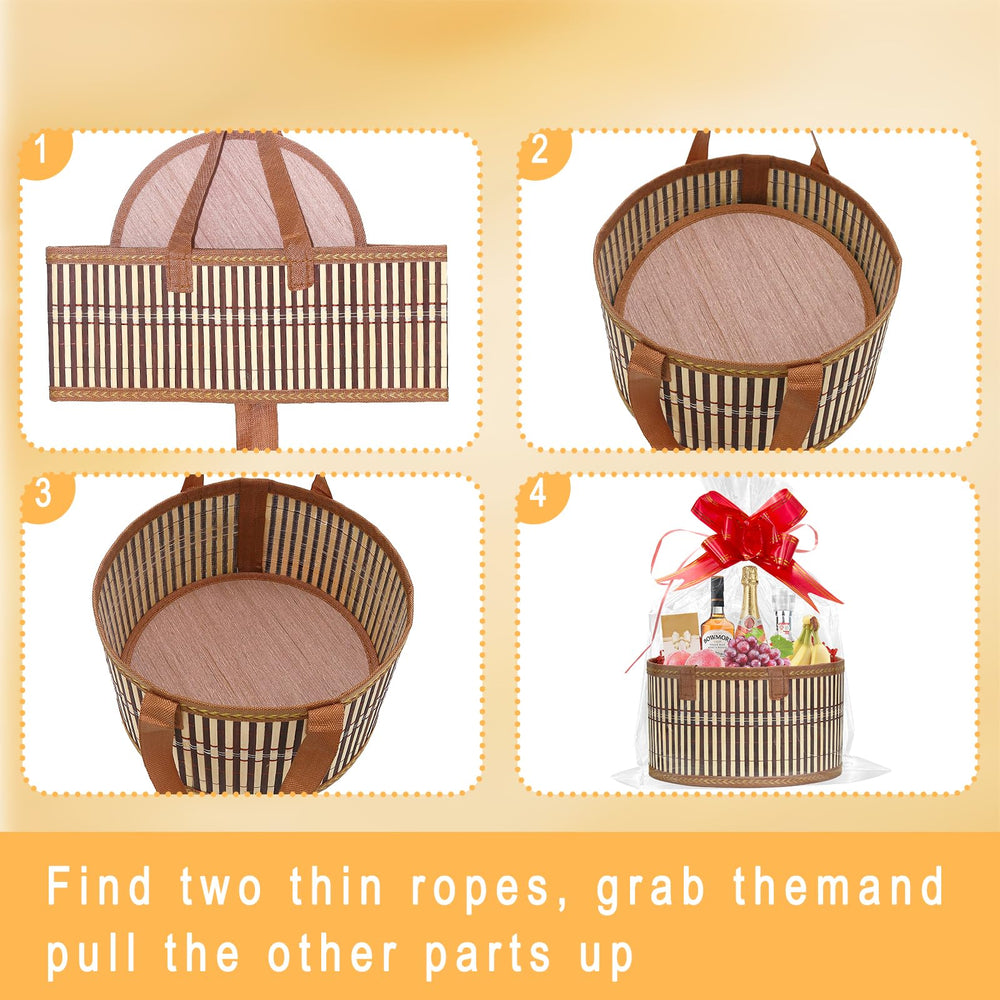 Mapaim sturdy handles basket enable easy carrying and thoughtful gift presentation.