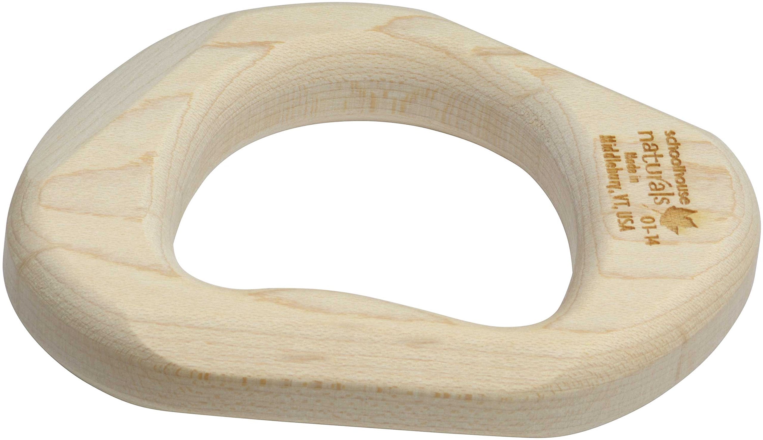 Maple Landmark maple teether, single unit, crafted from maple wood for gentle teething.