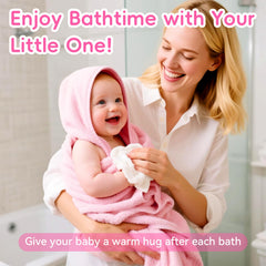 Maqsai soft polyester baby towel, absorbent and gentle on delicate skin.