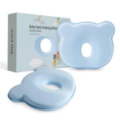 MarBoost baby pillow memory foam side view showing ergonomic contour.