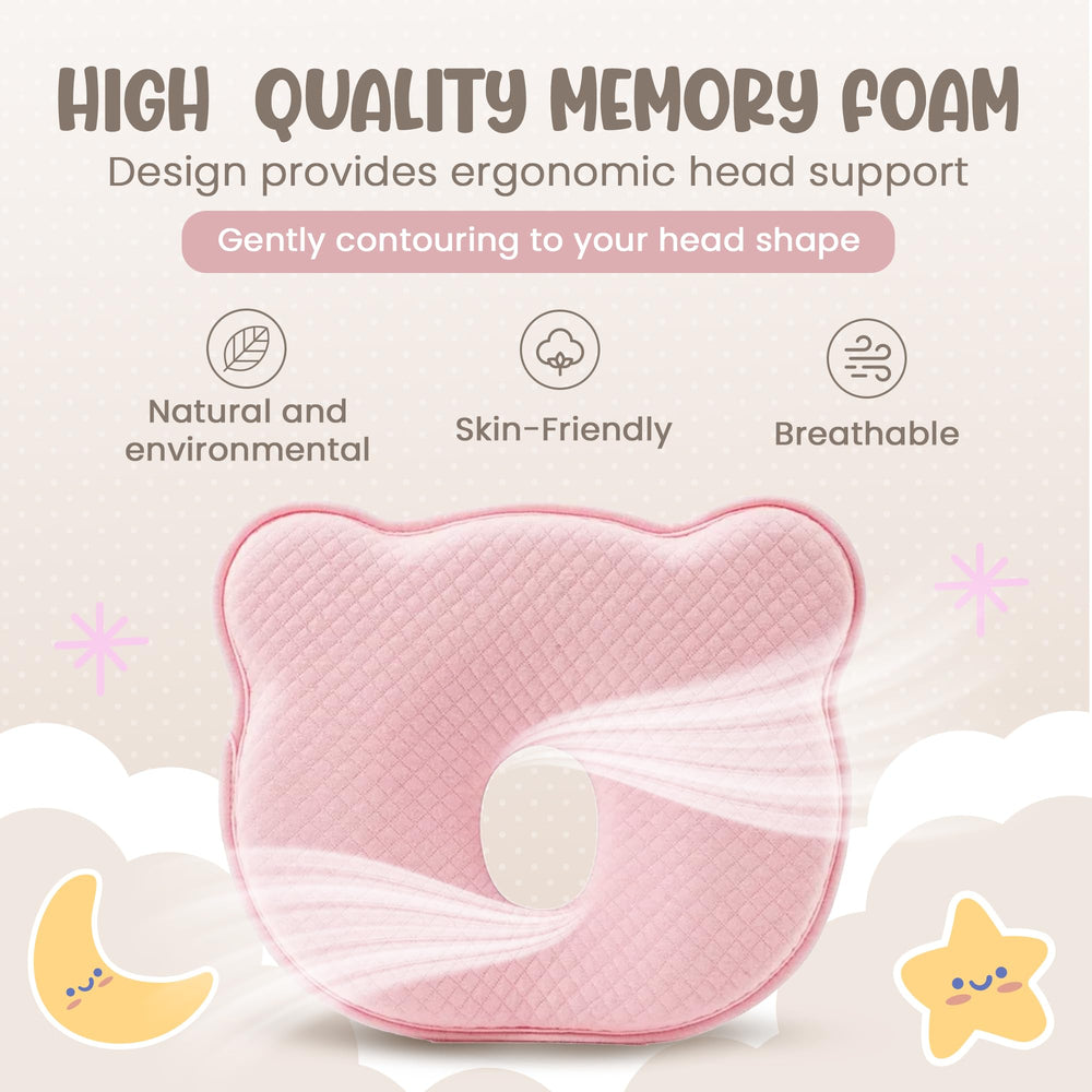 MarBoost bear-design pillow closeup showcases a soft, reassuring shape for naps.