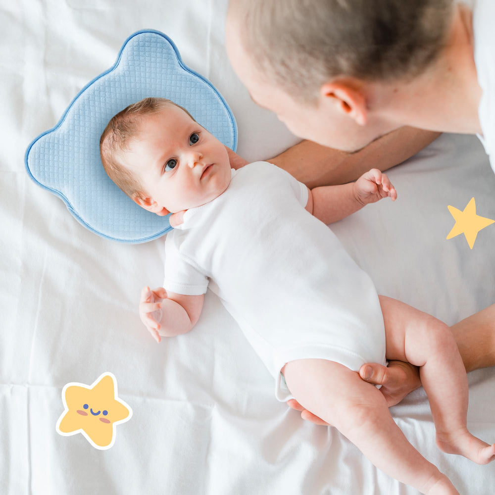 MarBoost blue travel-friendly pillow suitable for naps anywhere.
