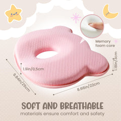 MarBoost memory foam contouring helps cradle the head with gentle support.
