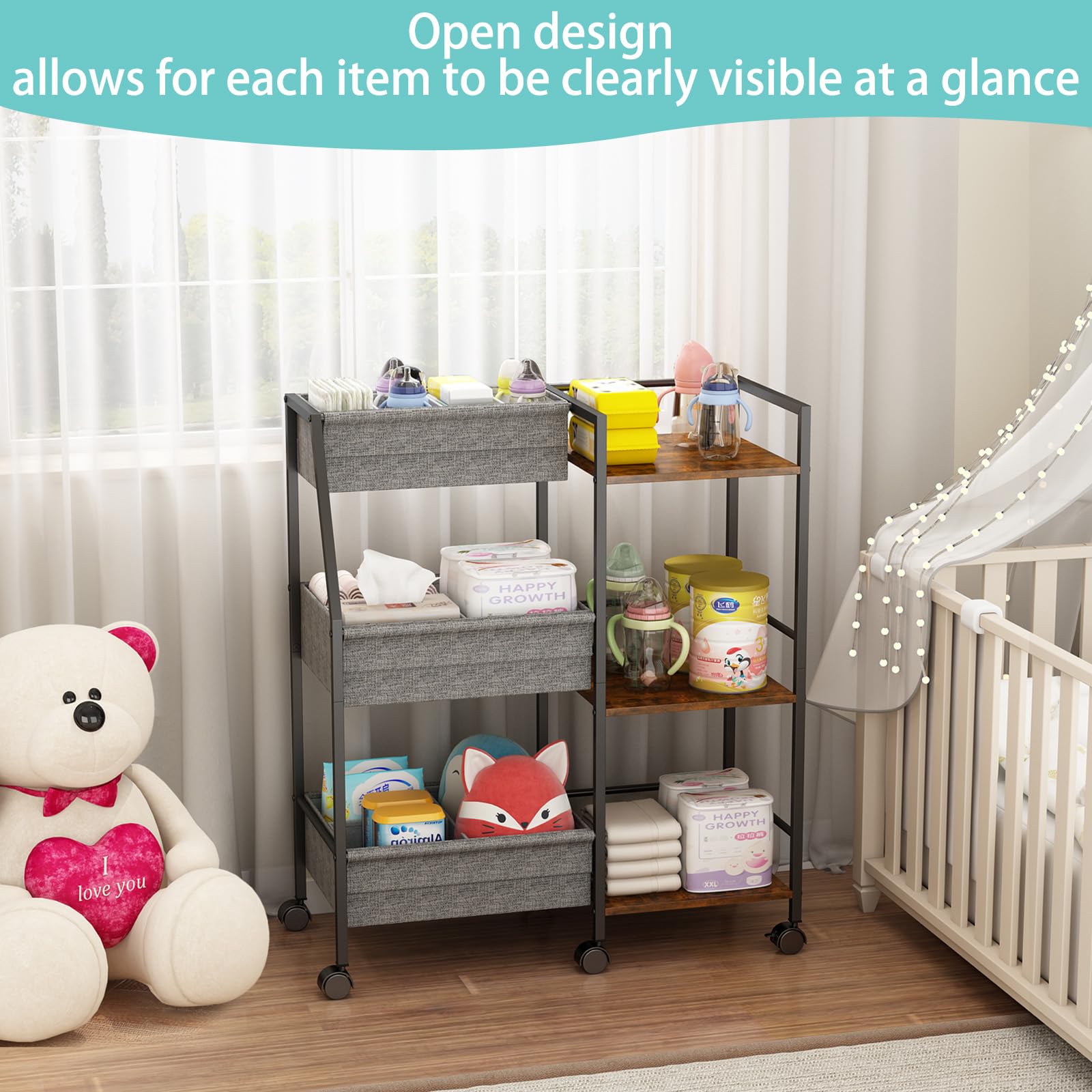 Marbyraz diaper caddy dimensions reveal generous space for essentials