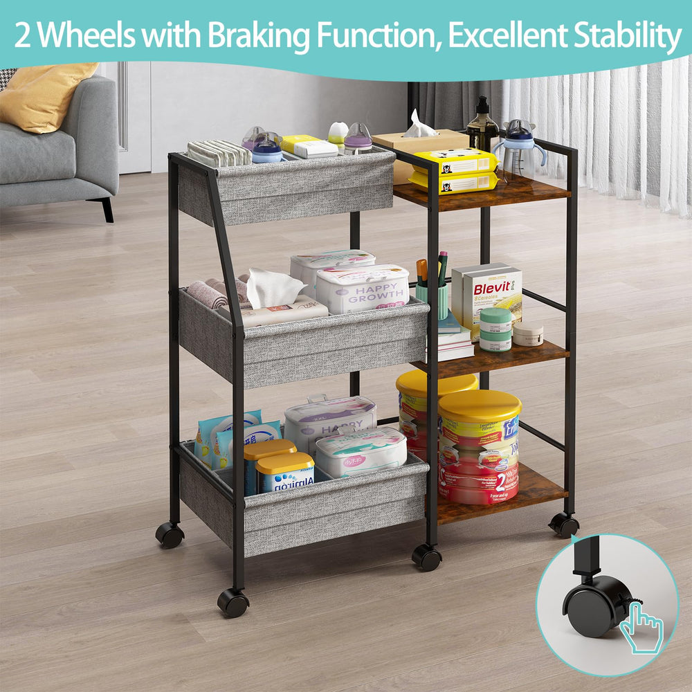 Marbyraz diaper caddy multipurpose storage suits nursery, bathroom, and beyond