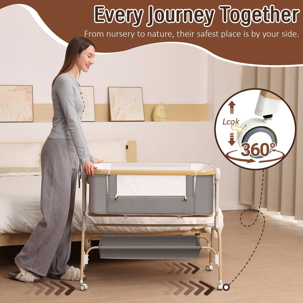 Mariserenity storage basket keeps essentials within arm's reach