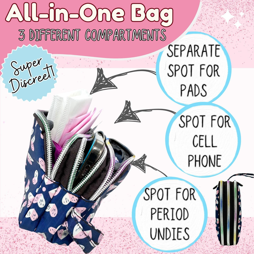 Mark and Lola's feminine wipes and disposal bags for hygiene on the go