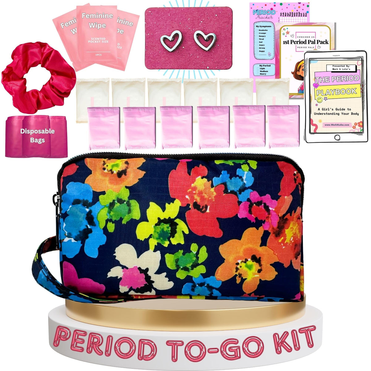 Mark and Lola's First Period Pal Bag discreet storage for privacy and confidence.