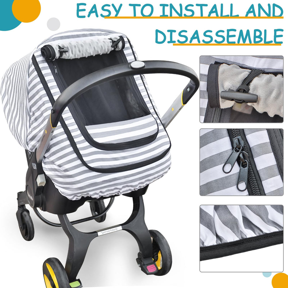 MARLIFER baby seat cover displaying elastic bottom for secure fit.