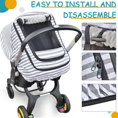 MARLIFER baby seat cover displaying elastic bottom for secure fit.