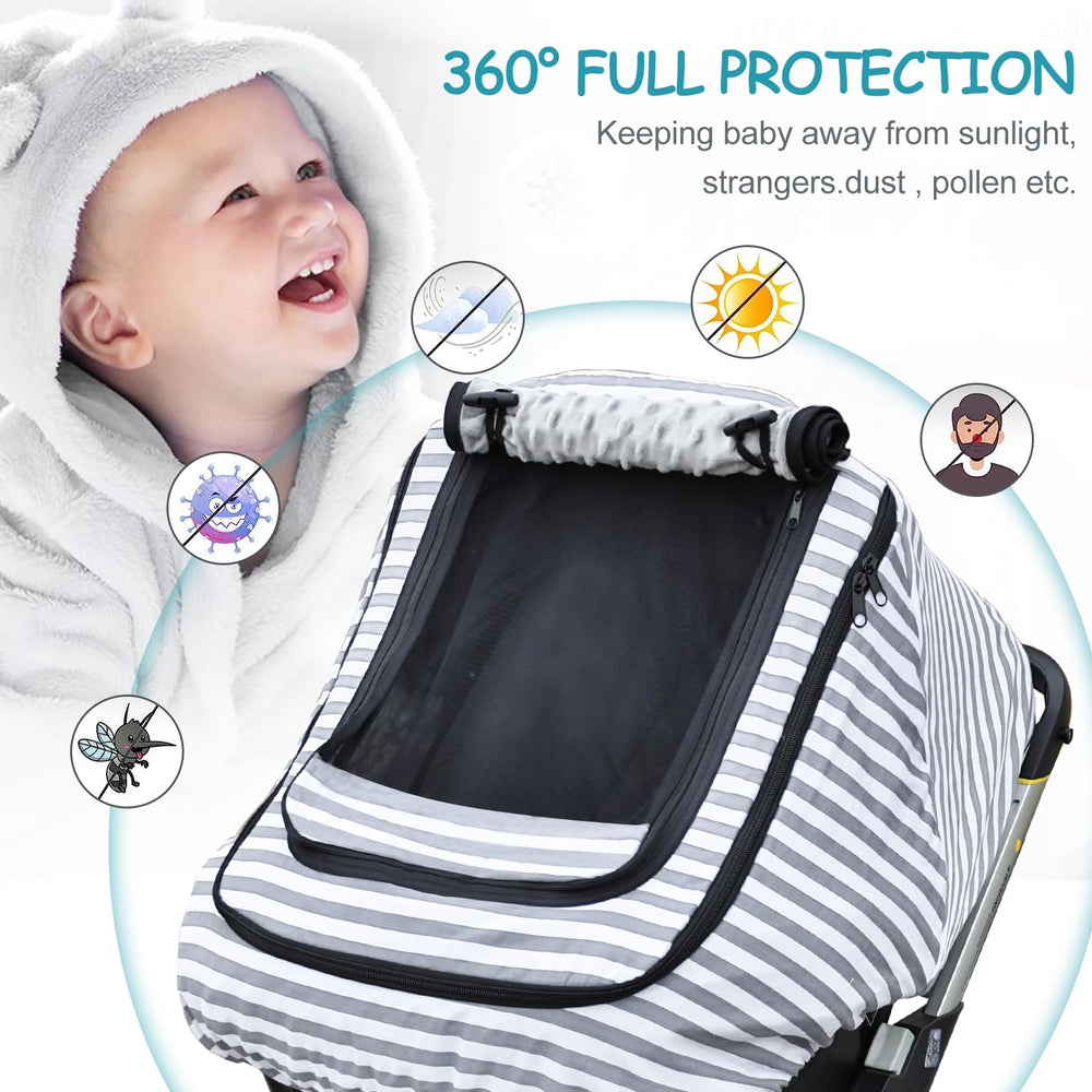 MARLIFER universal-fit car seat cover suitable for strollers on the go.