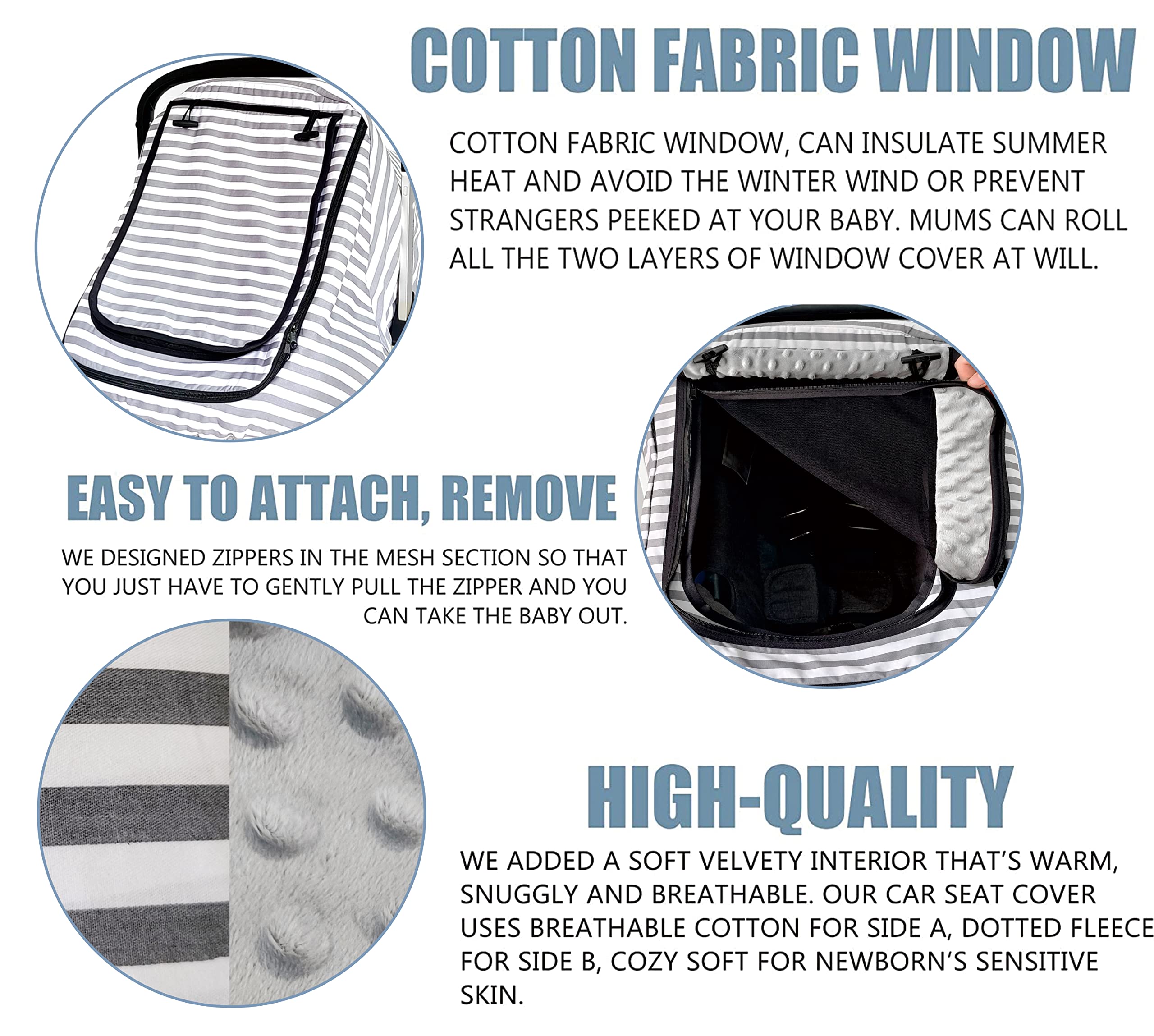 MARLIFER infant cover featuring windproof design for added comfort.