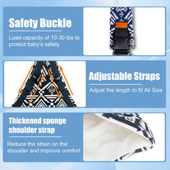 Marrlly baby sling carrier with adjustable straps for customized comfort from newborn to toddler.
