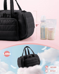 Marscamd pump bag with cooler pocket keeps bottles at temp during transport