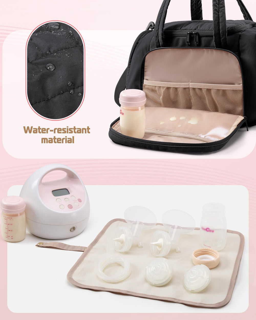 Marscamd drying mat included to air-dry pump parts after use