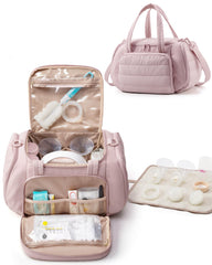 Marscamd quilted breast pump bag compatible with Spectra S1/S2 for easy transport and organization.