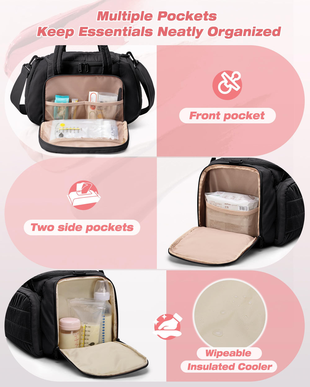 Marscamd bag with water-resistant taslan exterior for daily use