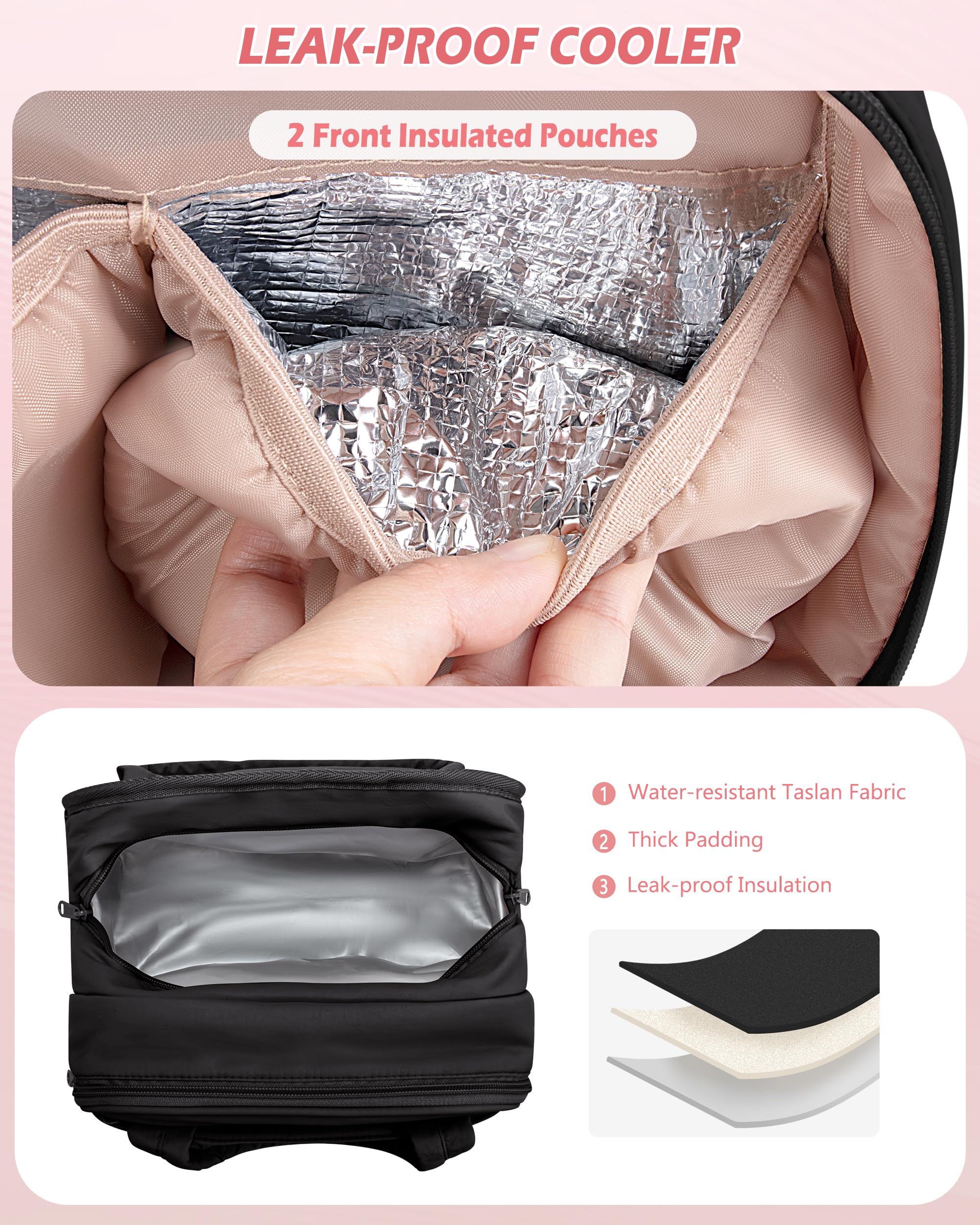 Marscamd cooler compartment preserving bottle temperature while commuting