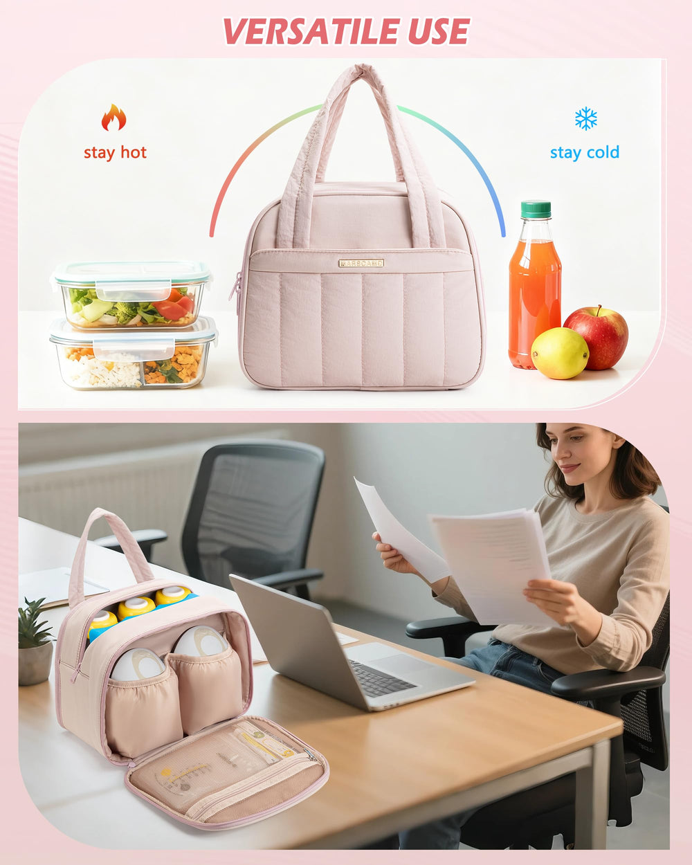 Marscamd bag padded handles for easy carrying on busy days