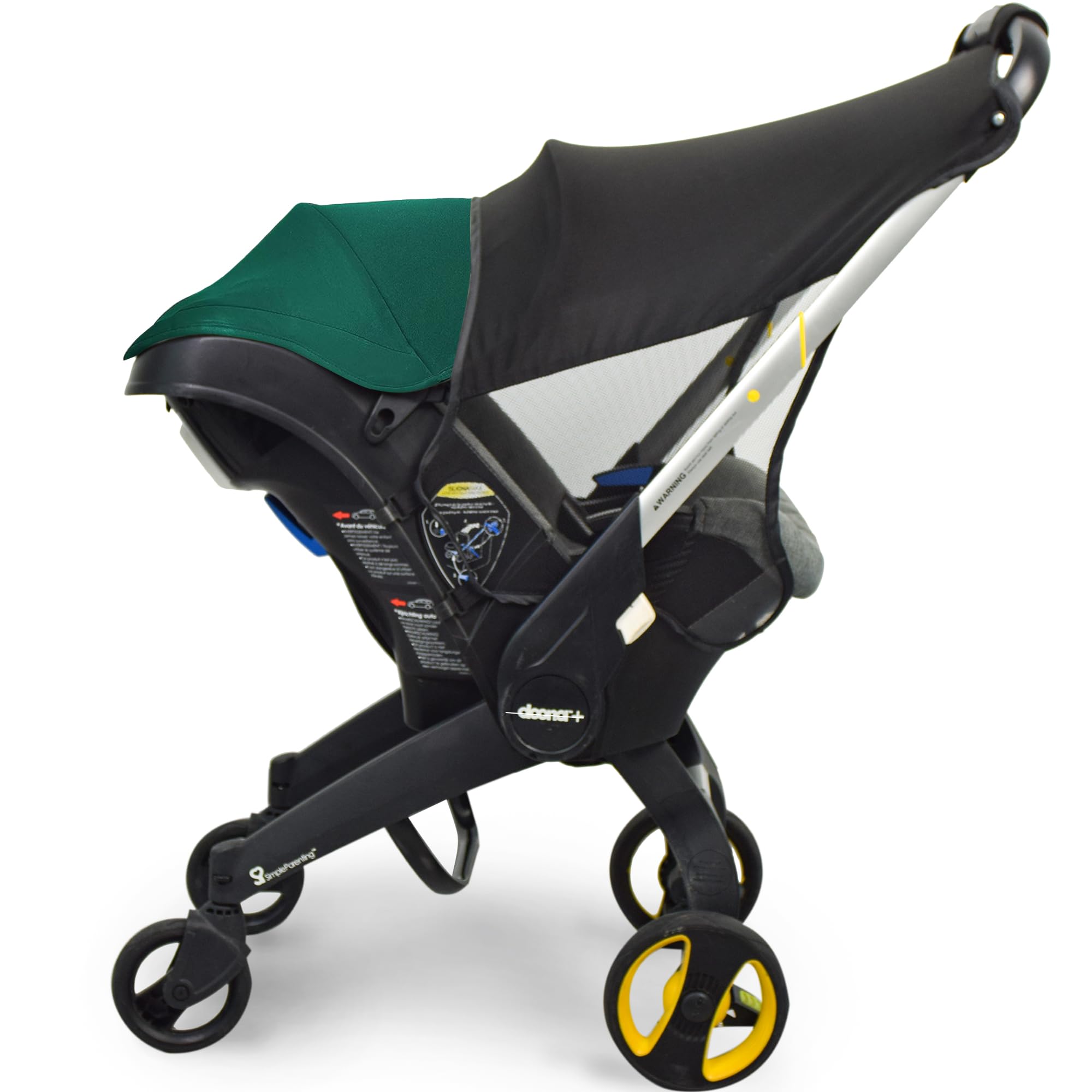 Marsheepy sunshade extension on Doona, compatible for car seat travel and shade