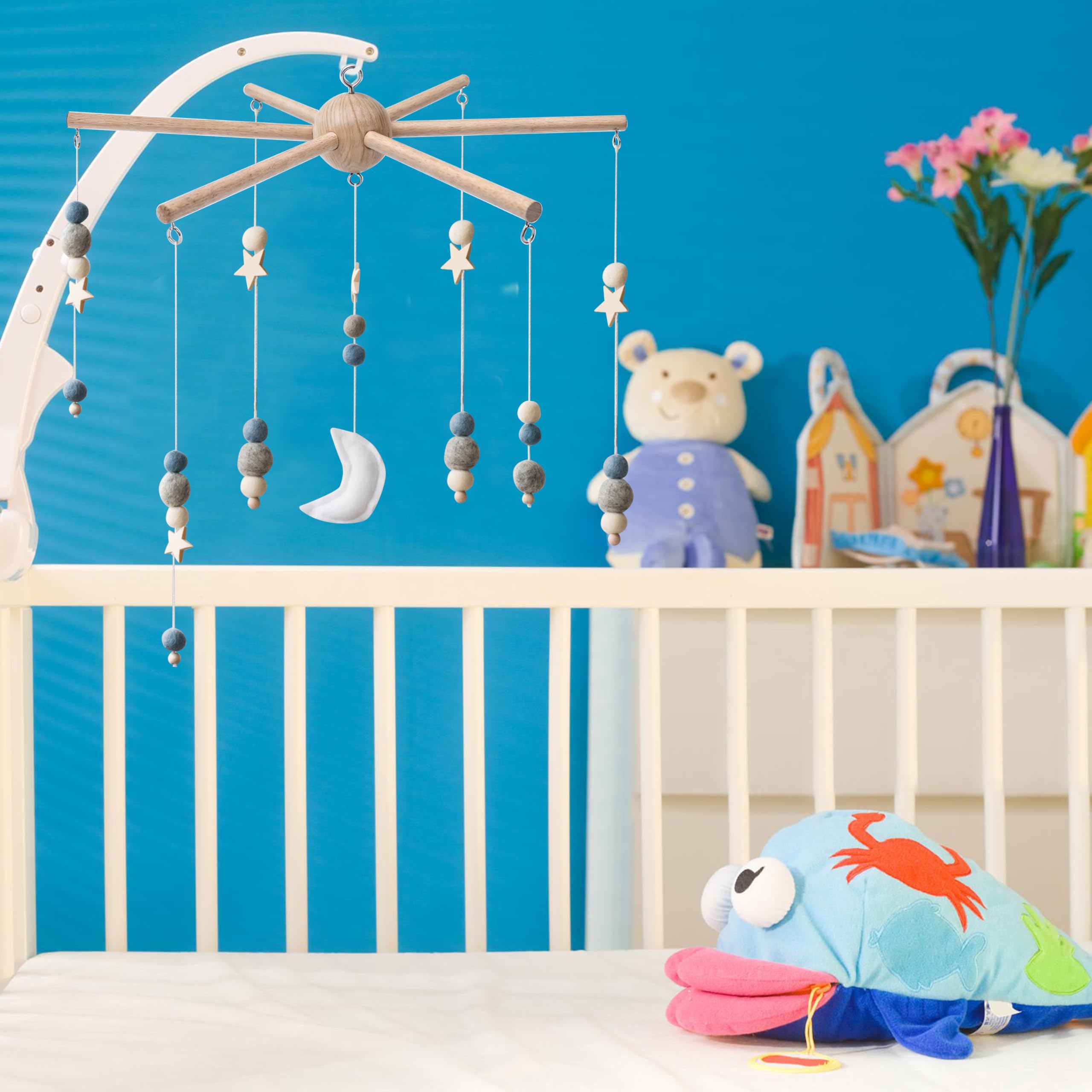 Marsrut wind chime hanger offers gentle sound and visual interest.