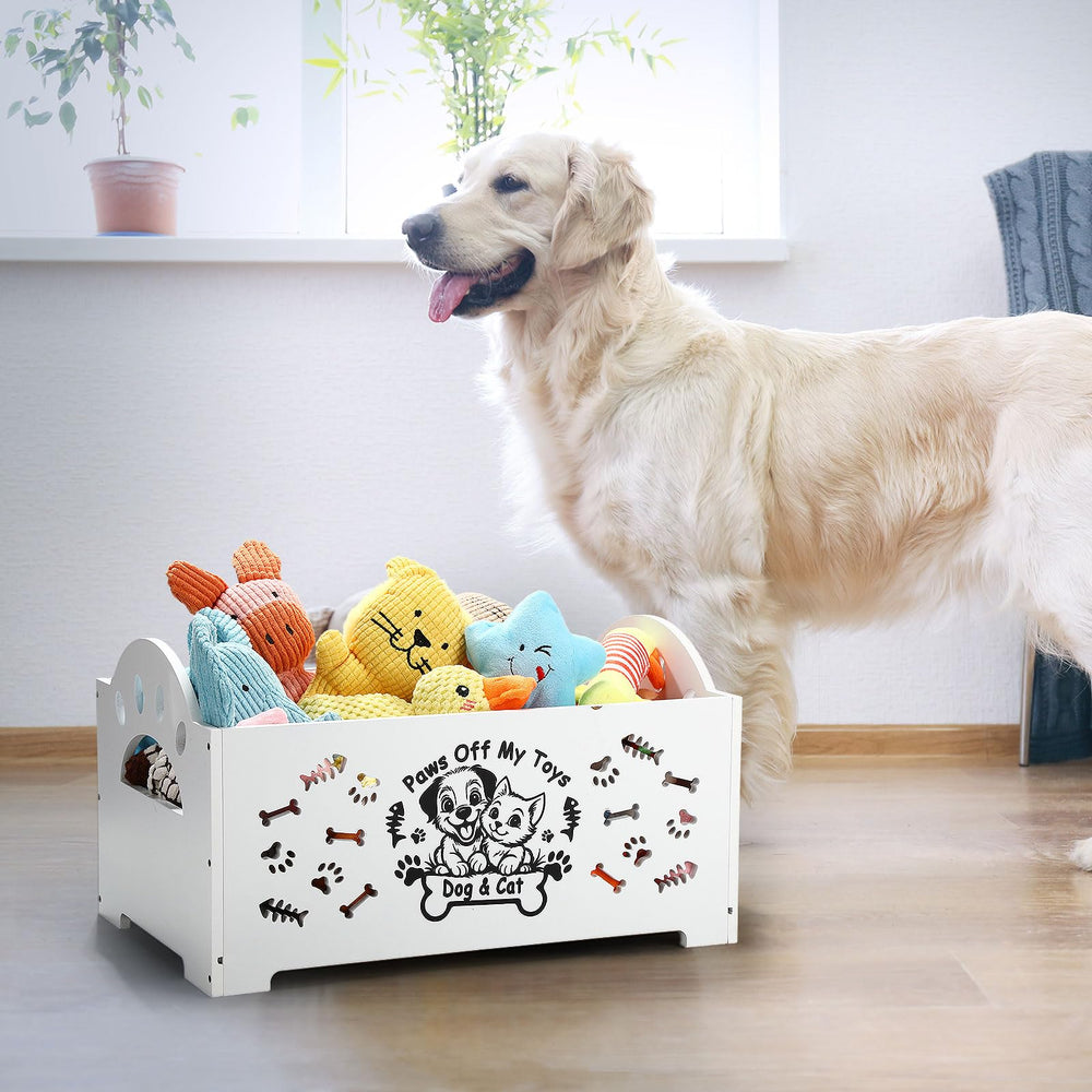 Marsui wooden dog toy bin assembly process and sturdy construction details