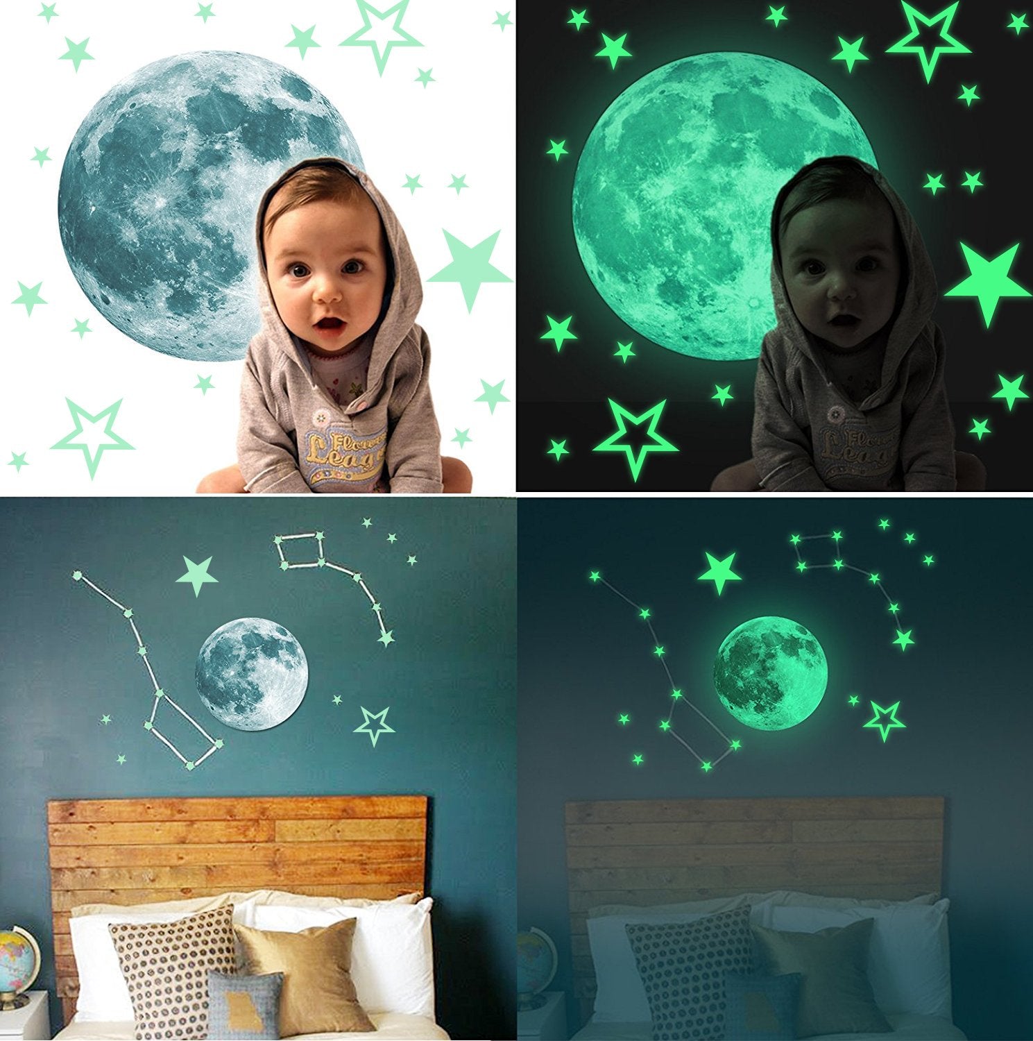 Marsway stars sticker collection of 26 adds twinkling night sky to walls