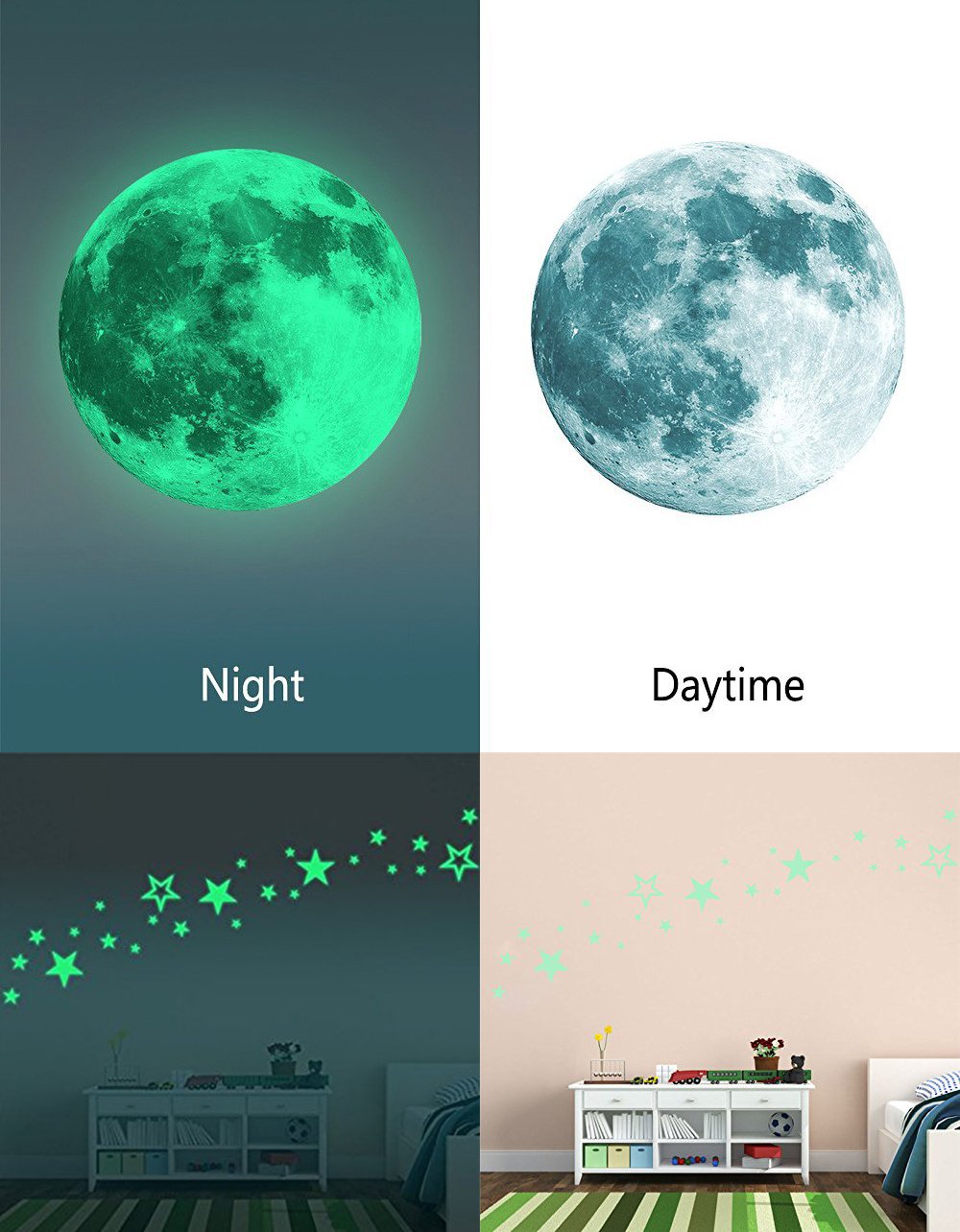 Marsway kids room starry wall decal enhances imagination and playtime atmosphere