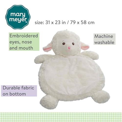 Mary Meyer Bestever Baby Mat Lamb - plush top with a durable bottom for daily use.